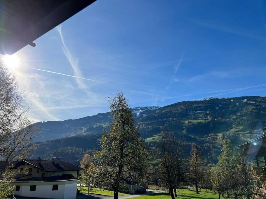 Ferienwohnung Gamsbock Panorama View Balkon, Gartensauna, Garten, Grillplatz Stumm Luaran gambar